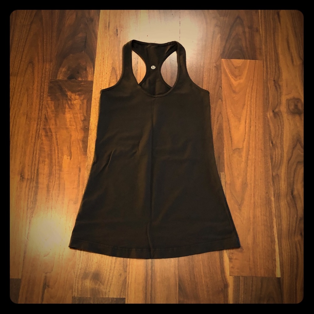 Lululemon dark brown cool racerback tank